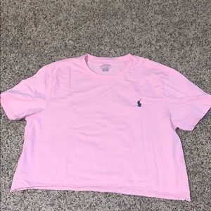 Cropped polo ralph lauren tee